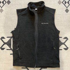 columbia fleece vest ~ full zip